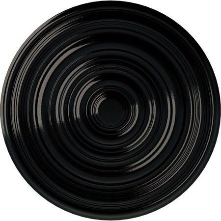 Carton Ceiling Medallion (For Canopies Up To 2 5/8), Hand-Painted Black Pearl, 12 5/8OD X 1P